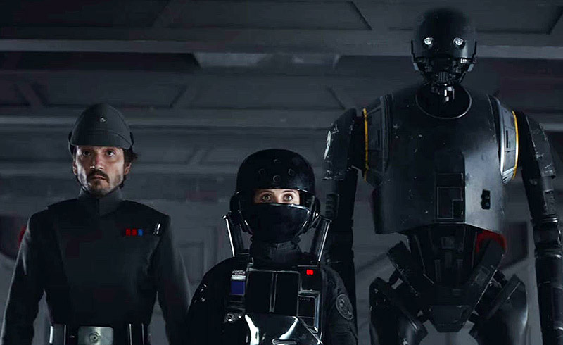 Illustration for article titled El androide asesino K-2SO es la estrella de nuevo tráiler de Rogue One: A Star Wars Story